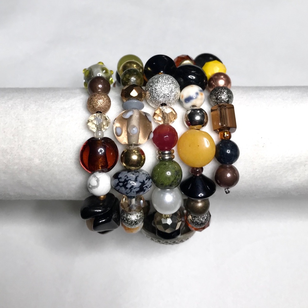 Handcrafted  Bracelet with Vintage & Modern Elements (NB46-4H) New Without Tags - Picture 6 of 10
